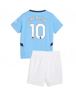 Manchester City Jack Grealish #10 Kotipaita Lasten 2024-25 Lyhythihainen (+ shortsit)